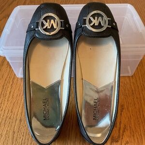 Michael Kors Leather Flats in Black.  Size 7.5